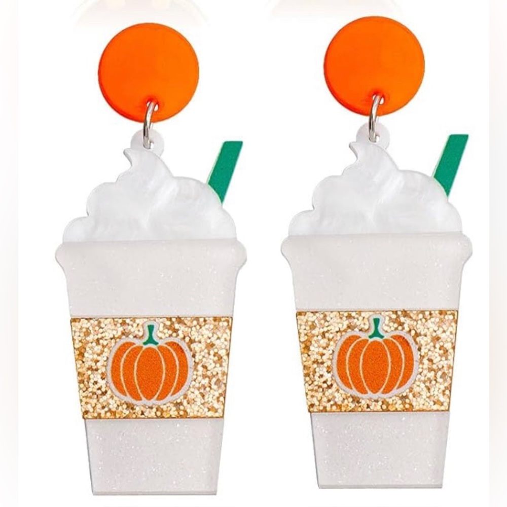 ๐บ๐ธPumpkin Spice Fall Earrings! ๐โ๏ธ๐ - Picture 1 of 2